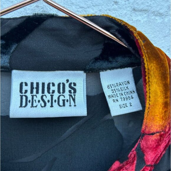 Chicos Womens Blend of Rayon and Silk 90's Kimono Style Dress Multicolor Size 2 - Picture 6 of 11